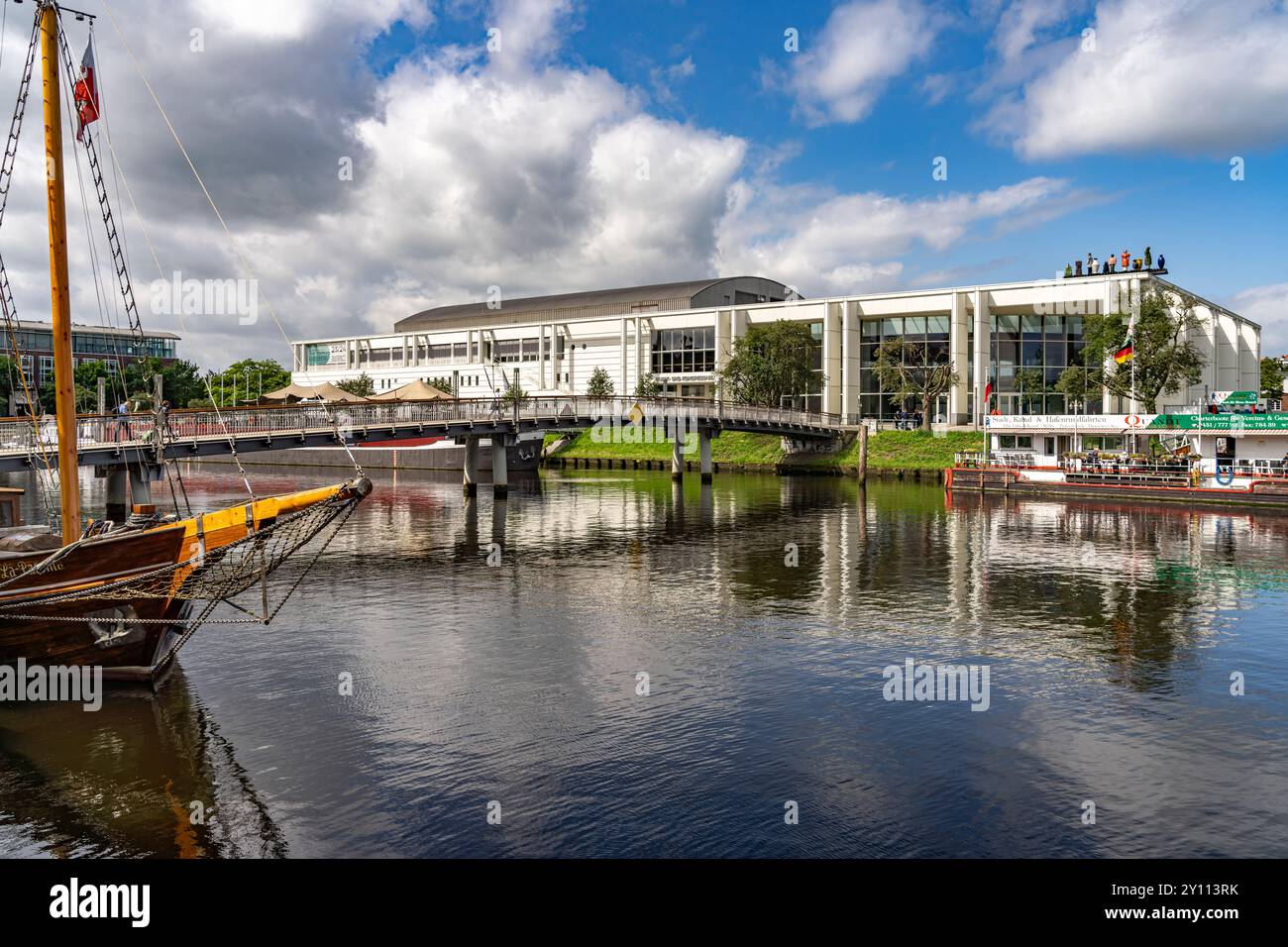 Musik- und Kongresshalle Lübeck an der Trave, Hansestadt Lübeck, Schleswig-Holstein, Deutschland Stockfoto