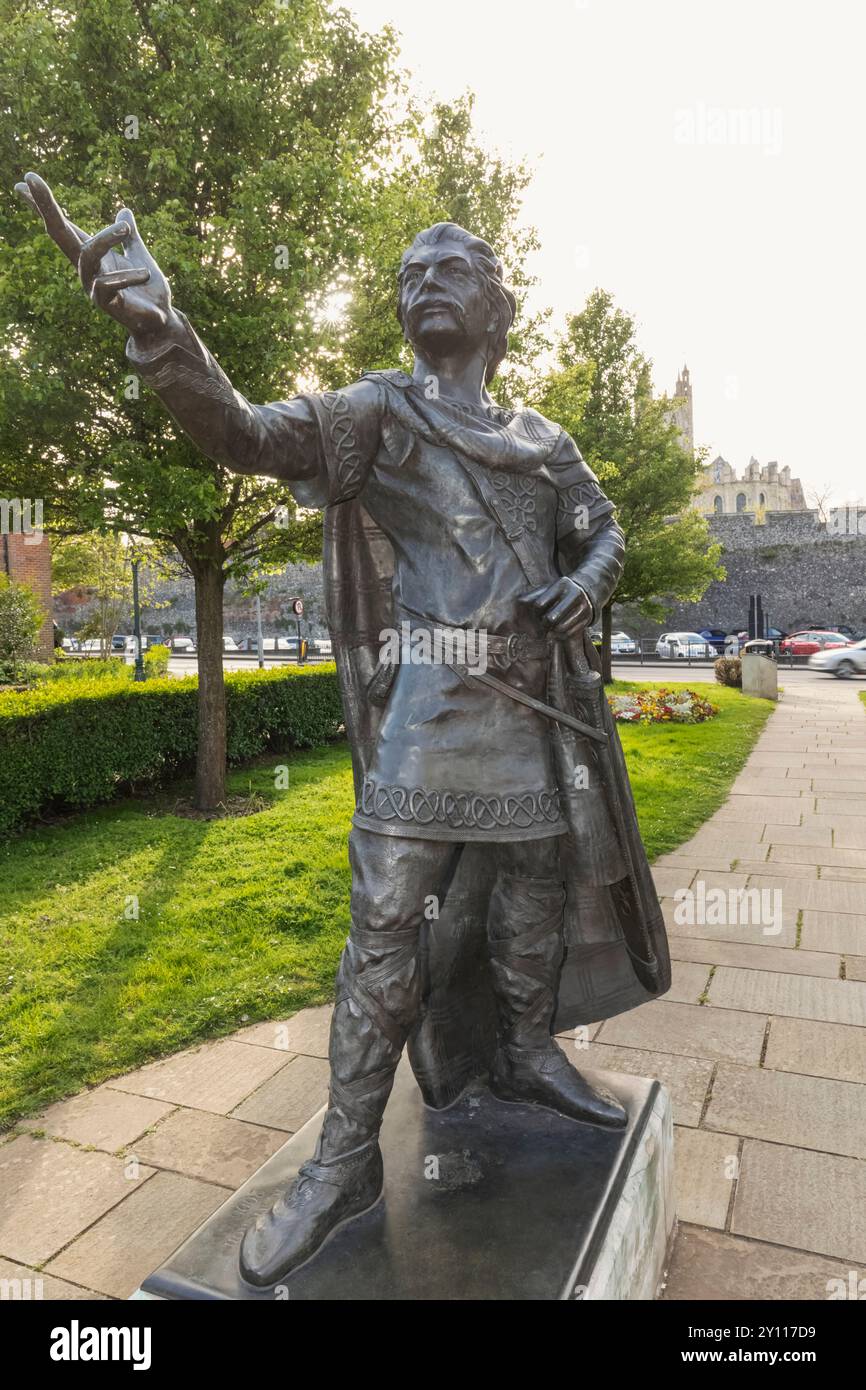 England, Kent, Canterbury, Statue von König Ethelbert von Stephen Melton Stockfoto