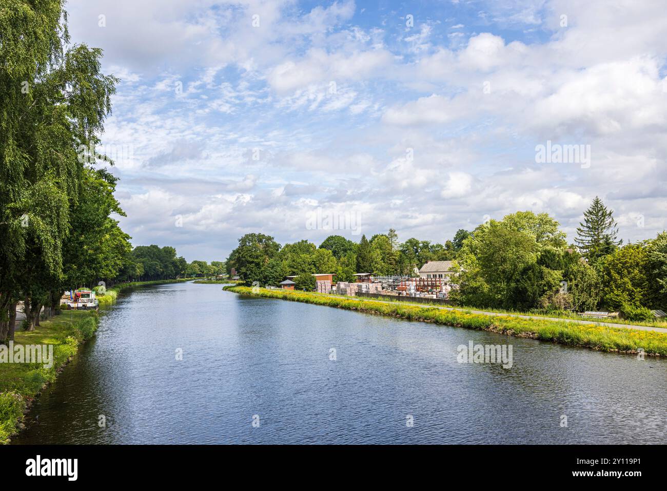 Dortmund-Ems-Kanal, bei Lingen (Ems) Stockfoto