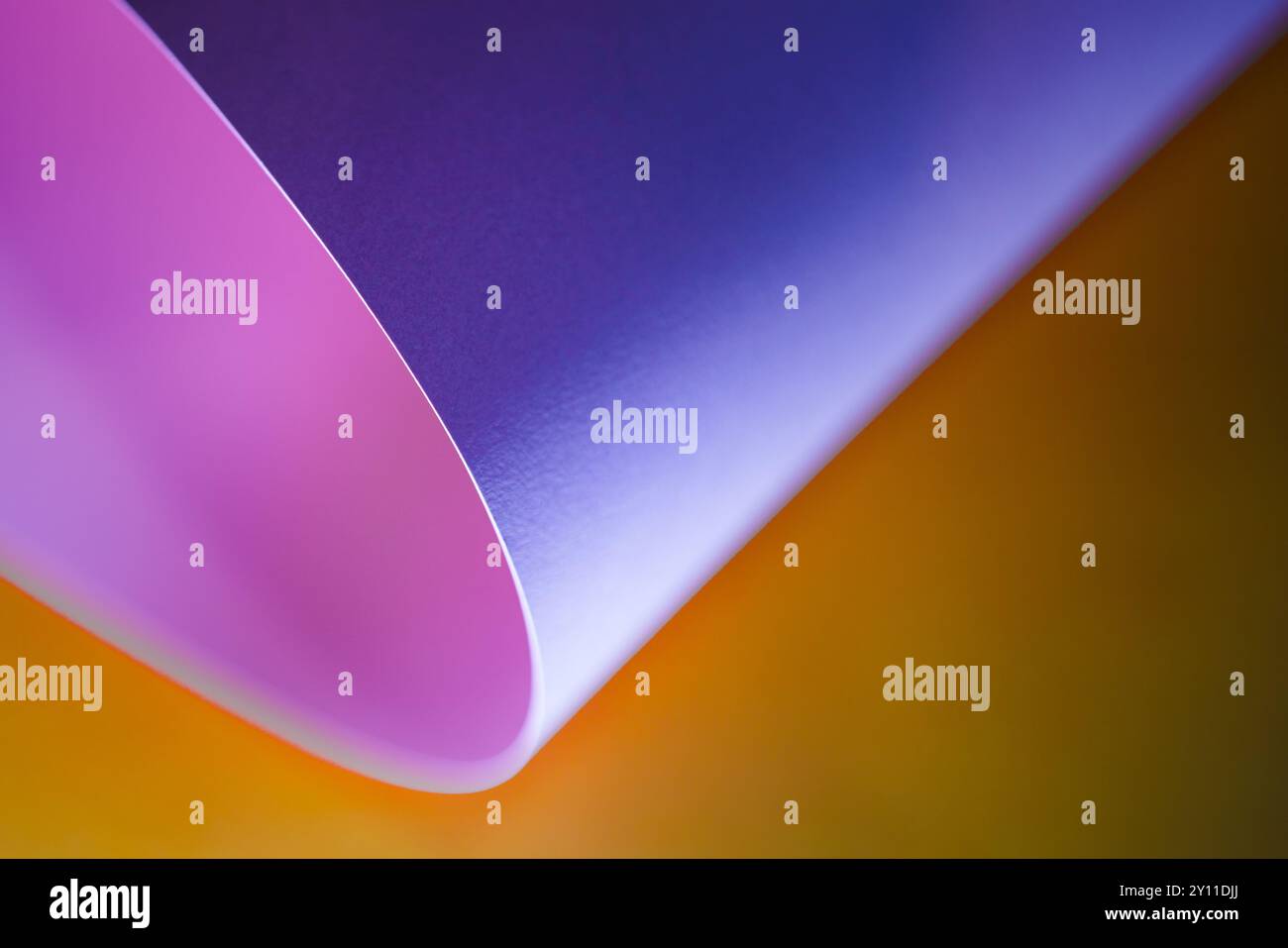 Abstrakter Hintergrund. Bunte Makrofotografie mit Papierstruktur. Desktop-Hintergrundbild. Stockfoto