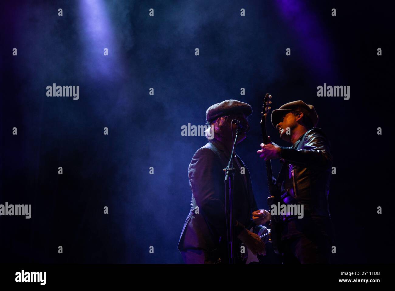 24. August 2024, „The Libertines“ Rock Band Show, im „CA Vilar de Mouros“ Festival, Norden Portugals. Stockfoto