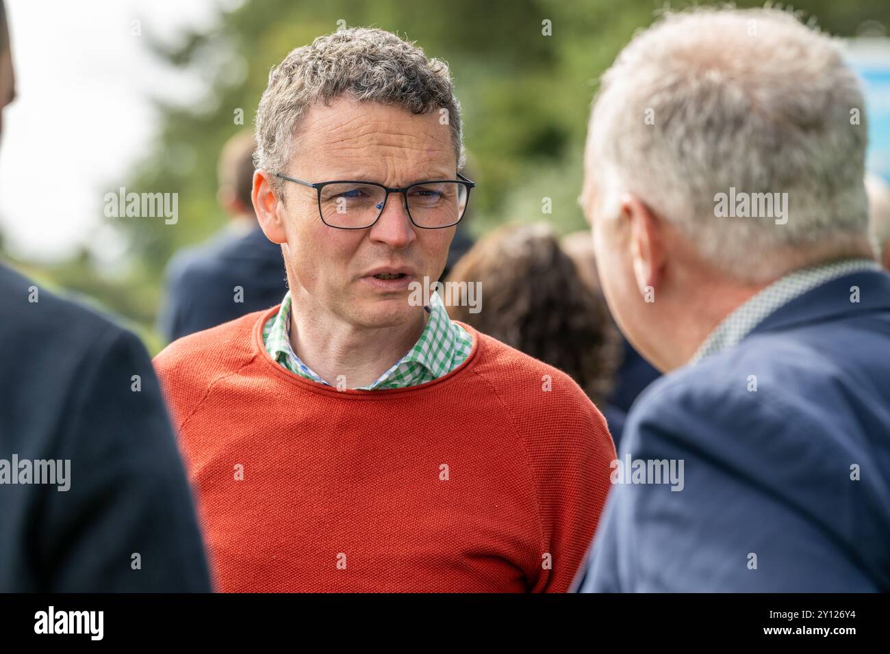 Patrick O'Donovan TD, Fine Gael Minister für Fort- und Hochschulbildung, Forschung, Innovation und Wissenschaft Irlands. Stockfoto