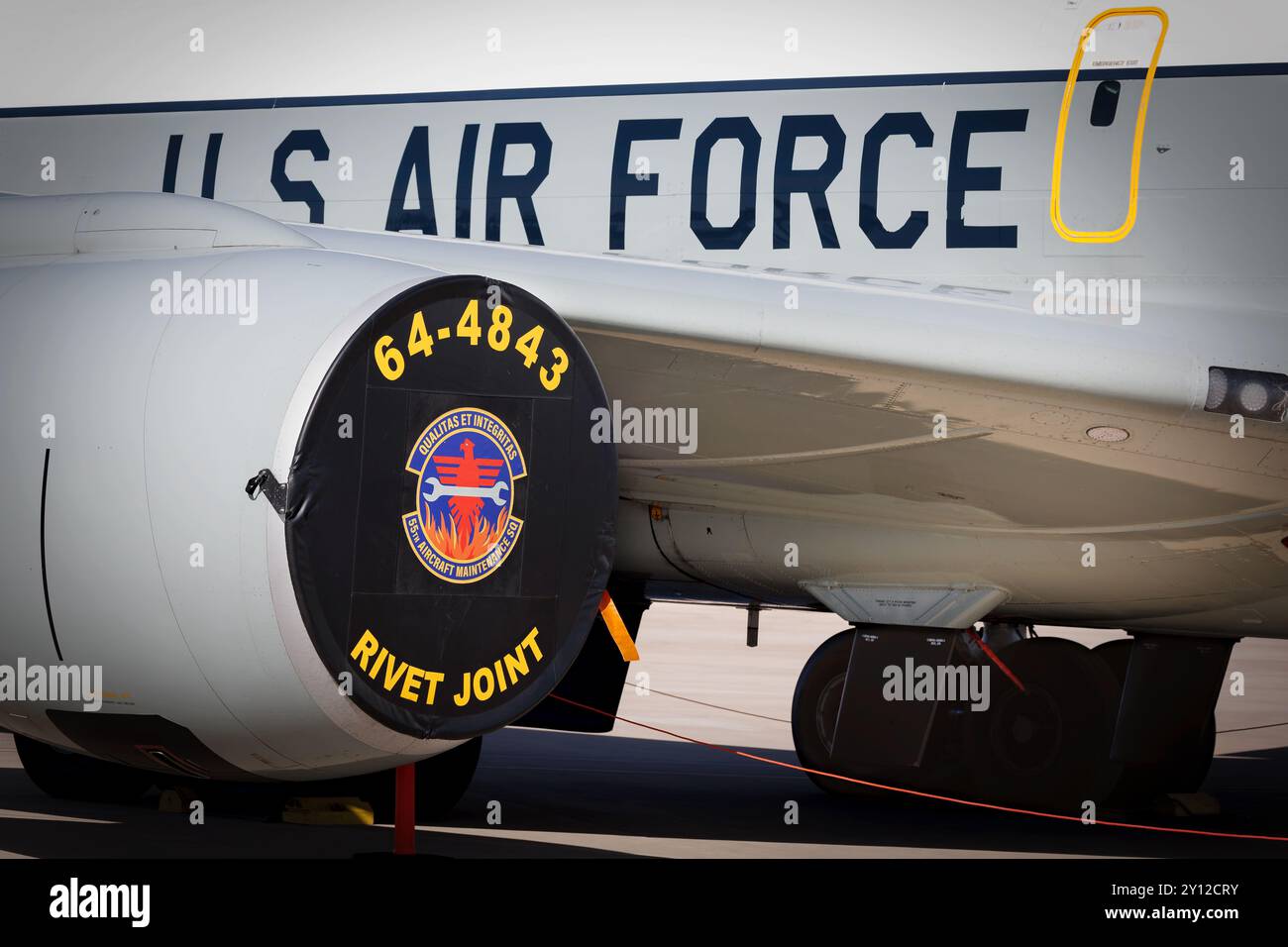 Eine RC-135 auf der Legacy of Liberty Airshow 2024 auf der Holloman Air Force Base in der Nähe von Alamogordo, New Mexico. Stockfoto