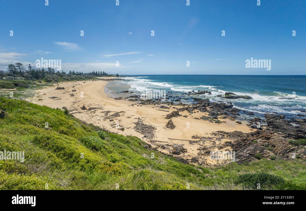 Blick auf One Tree Beach am Tuross Head an der Südküste von New South Wales, Australien Stockfoto
