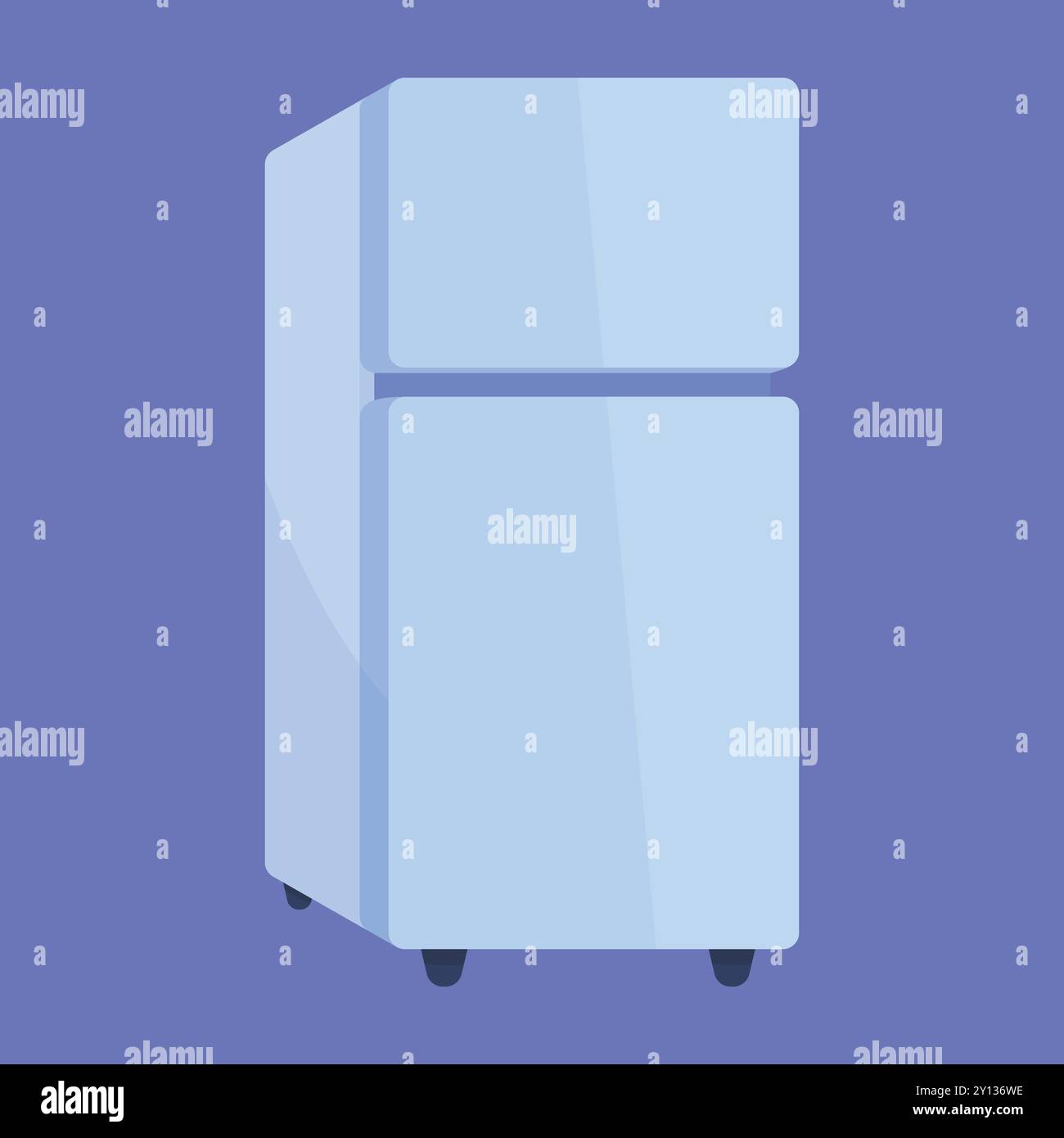 Vektorsymbol Kühlschrank. Vektorillustration für Kühl-/Gefriertruhe. Kühlschranksymbol Stock Vektor