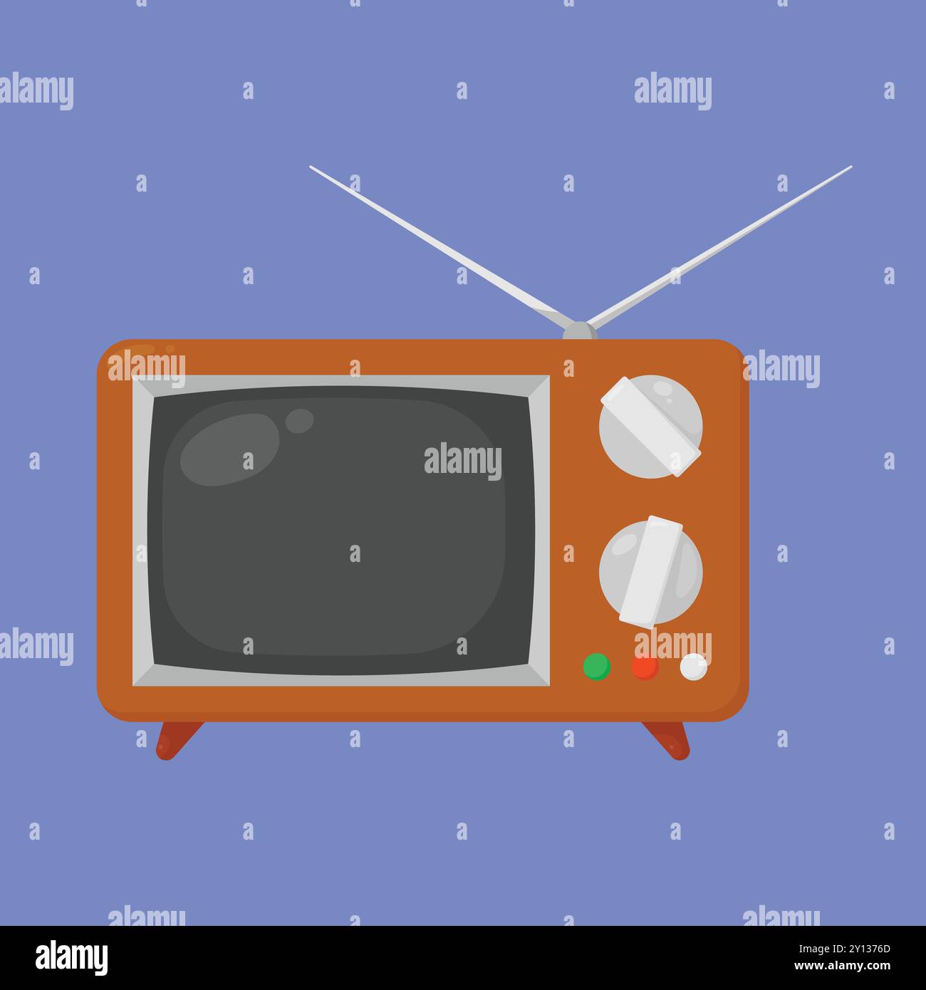 Symbol für Retro-TV-Vektor. Vintage-TV-Vektor-Symbol. Illustration eines alten Vintage-tv-Symbols Stock Vektor