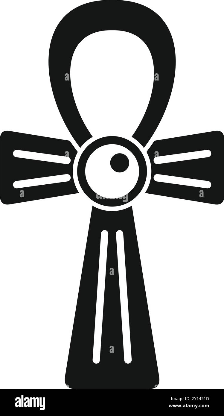 Ankh Kreuz Ohrringe - Ägyptisches Lebenssymbol In Sterlingsilber