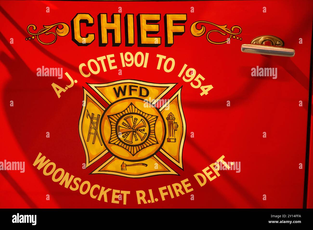 Alte Oldtimer im Louwman Museum, die Automobilbranche produziert seit 1887. Sie befindet sich in den Haag, in den Niederlanden Stockfoto