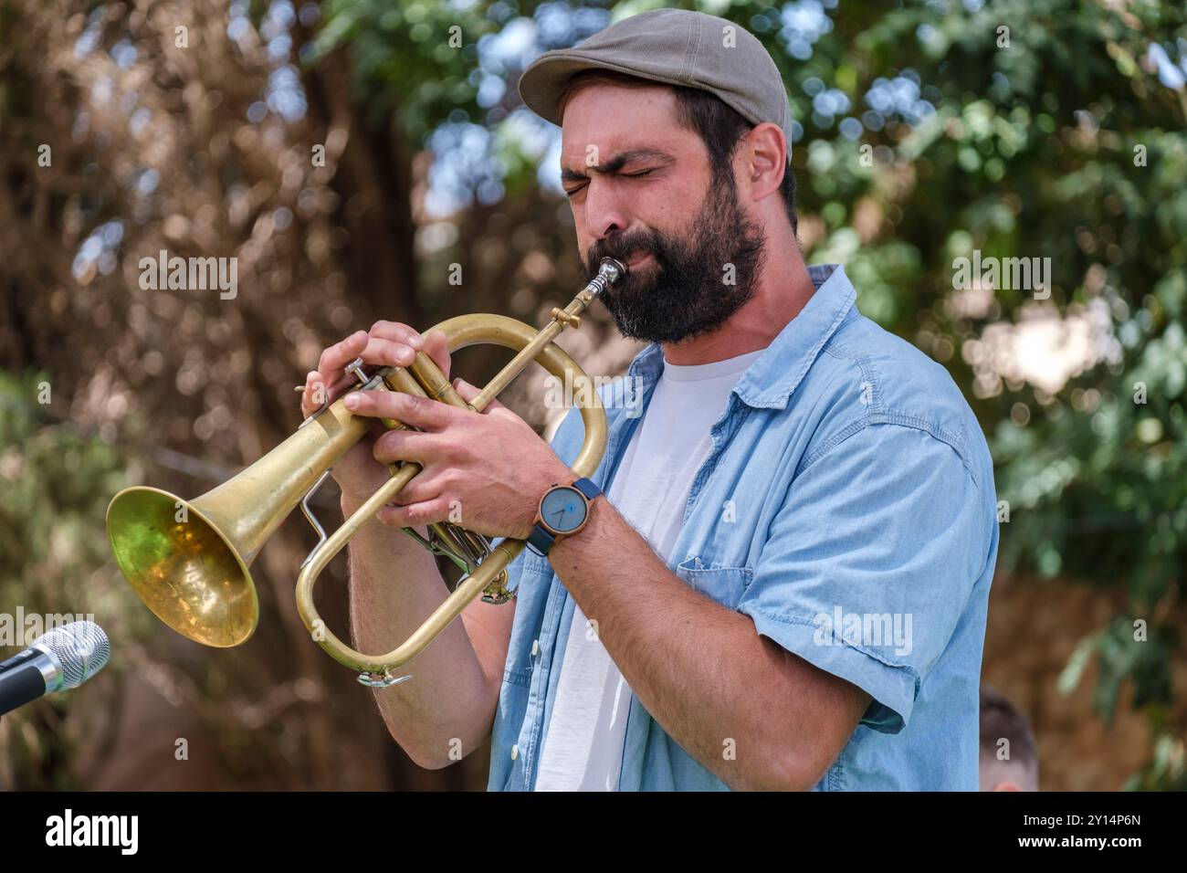 PEP Garau Trio, Jazzmusik, Mallorca, spanien. Stockfoto