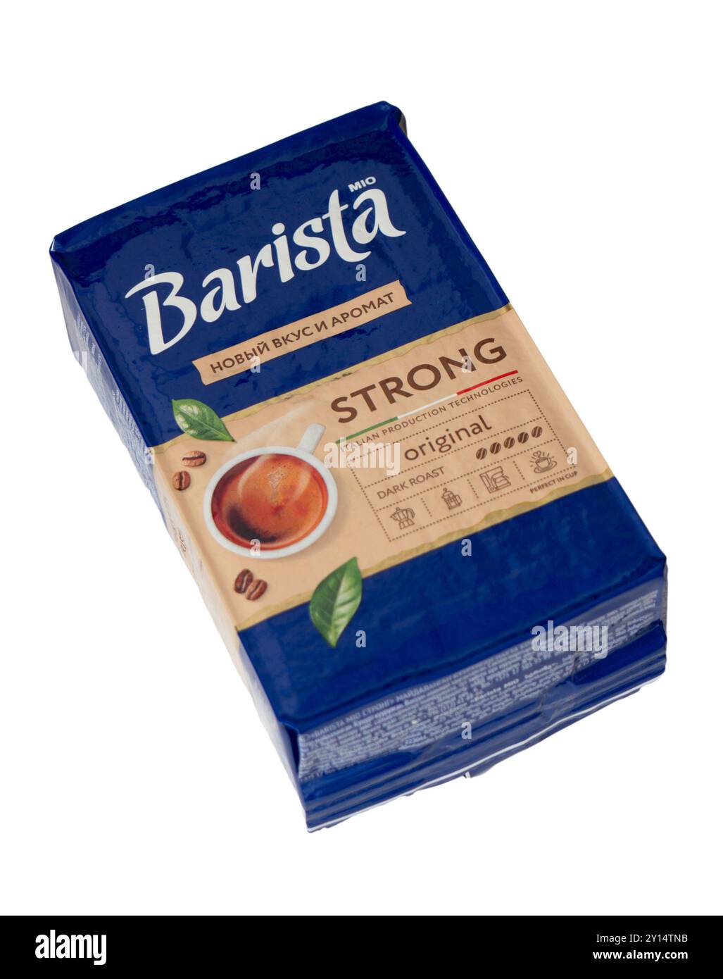 Coffee BARISTA Mio strong. Stockfoto