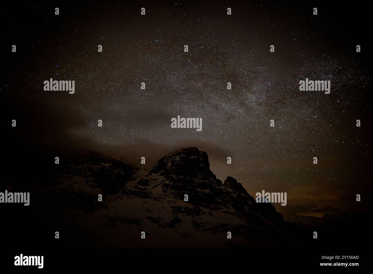 Berglandschaften im Schnee Stockfoto