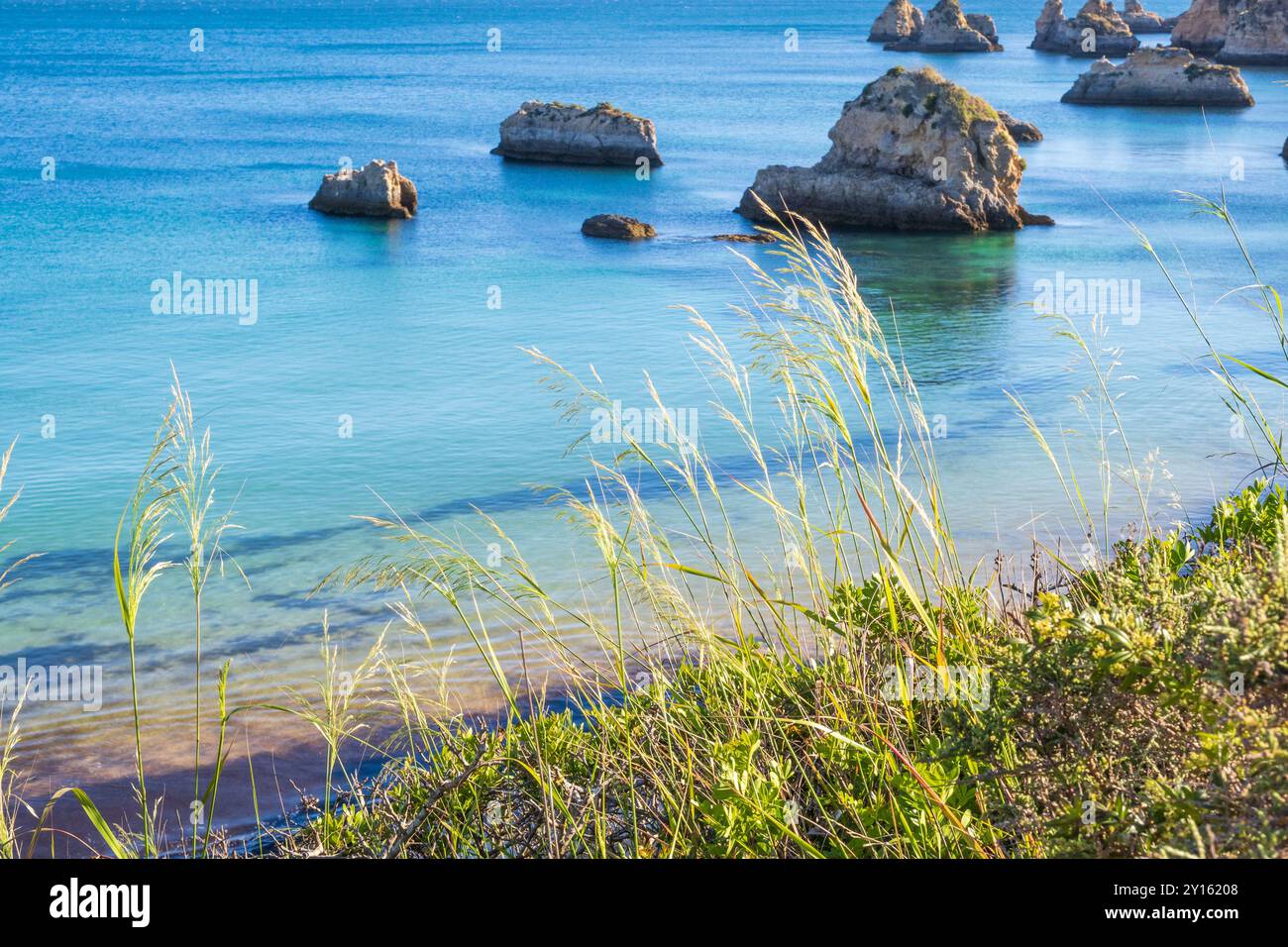 Praia de Boião, Strand in Alvor in der Nähe von Portimão in der portugiesischen Algarve Stockfoto