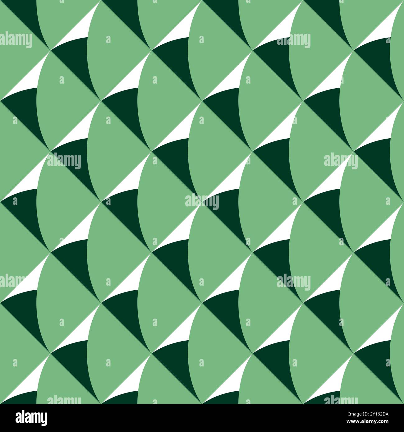 Nahtloses Muster mit geometrischen Motiven in 3 Farben Stockfoto