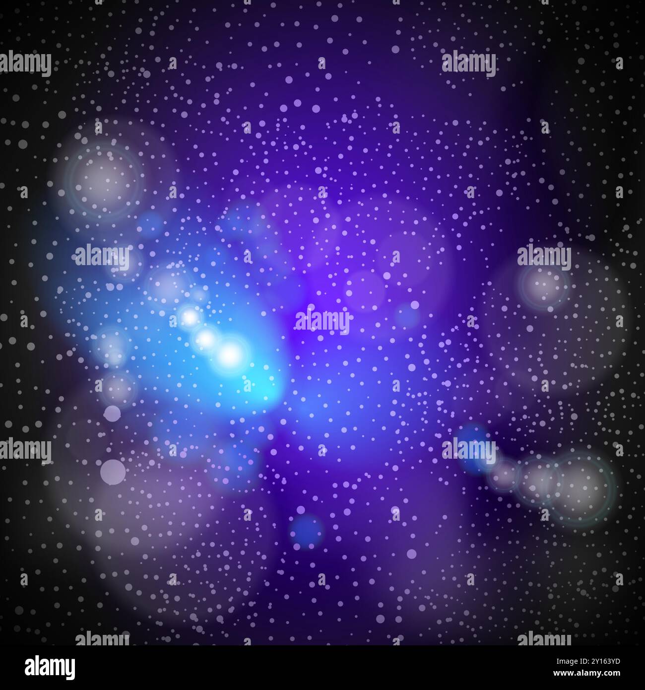 Dunkler kosmischer Nebel, tiefer Weltraum, Kosmos Konzept, Textur, Hintergrund - abstrakte Illustration für Web im editierbaren Vektorformat Stock Vektor