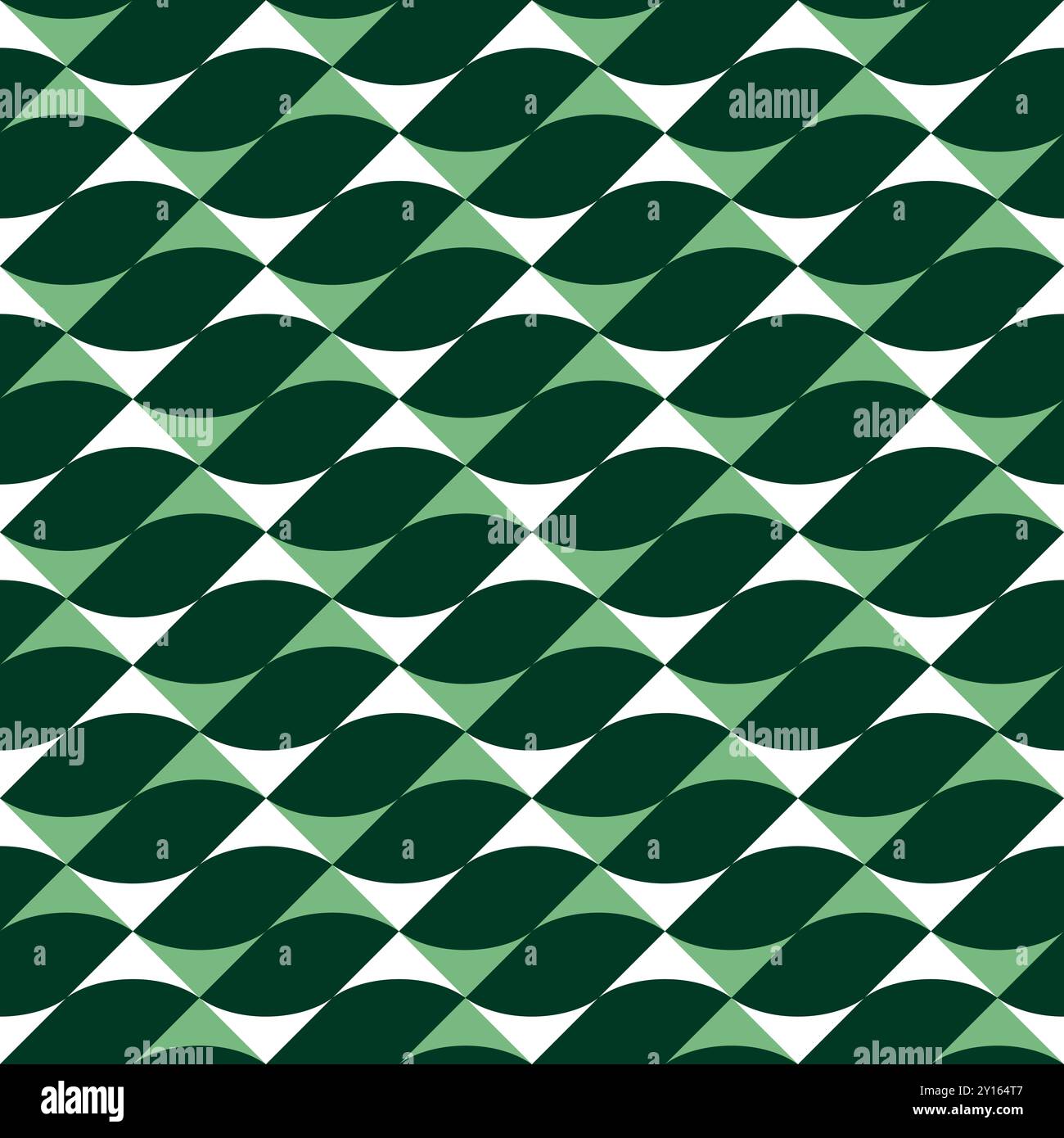 Nahtloses Muster mit geometrischen Motiven in 3 Farben Stockfoto