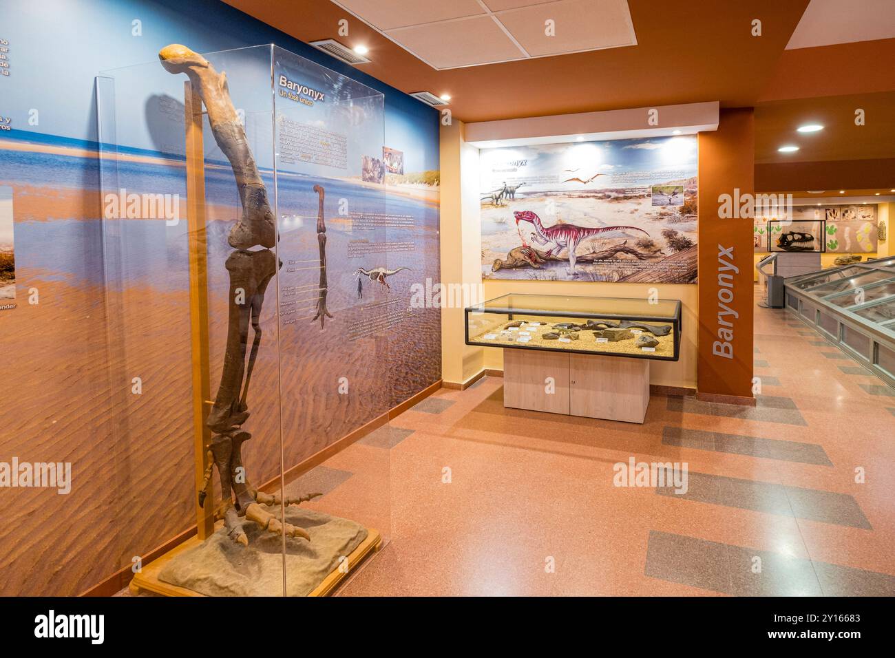 La Rioja Paläontologisches Interpretationszentrum, Igea, La Rioja, Spanien, Europa. Stockfoto