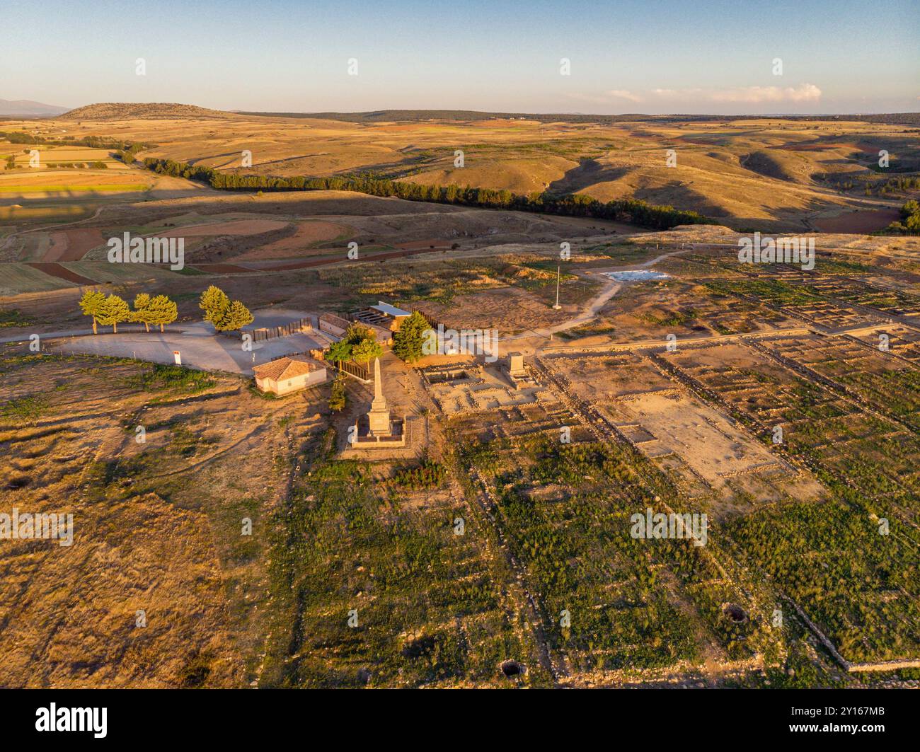 Numancia, keltiberische Bevölkerung, Cerro de la Muela, Garray, Provinz Soria, Autonome Gemeinschaft Castilla y Leon, Spanien, Europa. Stockfoto