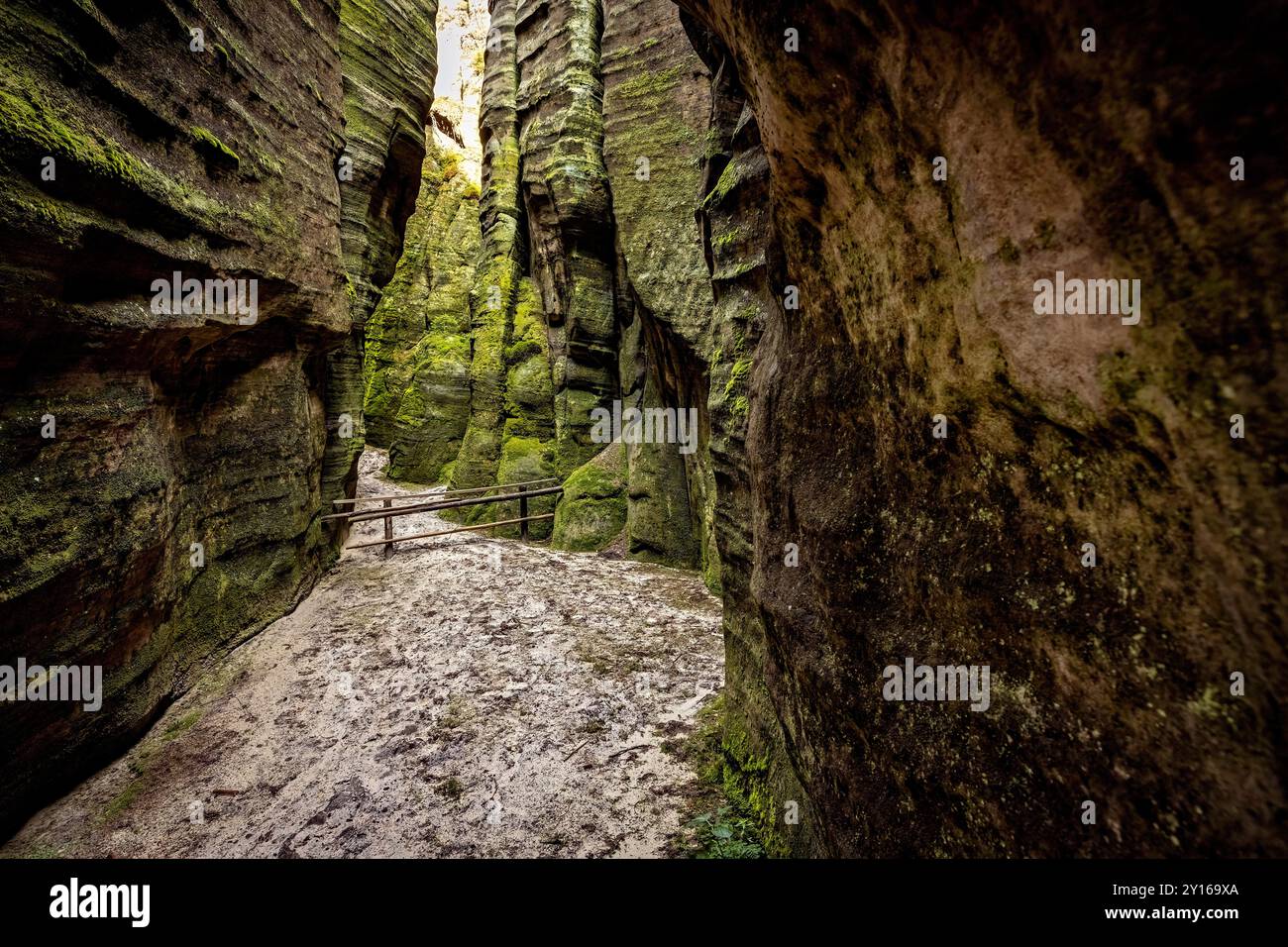 Die Felsenstadt Adrspach Weckelsdorf im Braunauer Gebirge Stockfoto