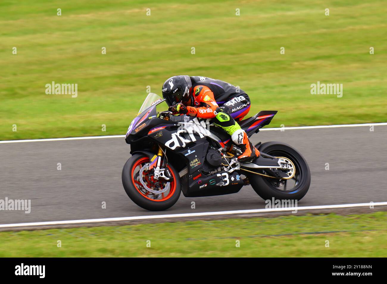 BSB Cadwell Park Supersport Stockfoto