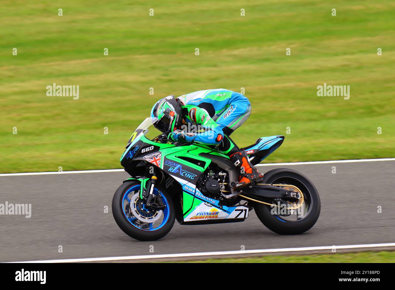 BSB Cadwell Park Supersport Stockfoto