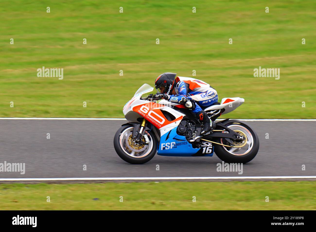 BSB Cadwell Park Supersport Stockfoto