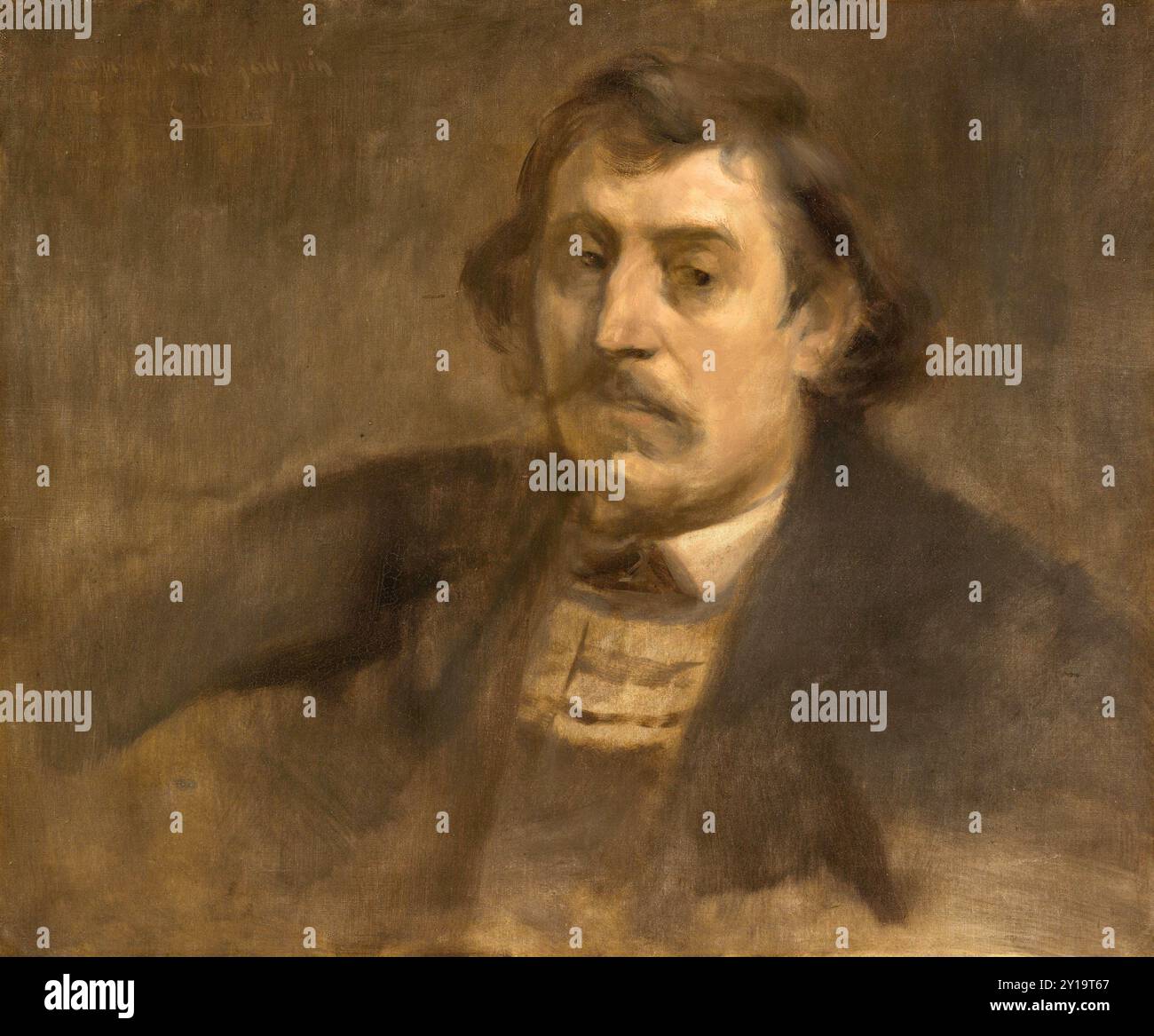 Porträt von Paul Gauguin (1891), Gemälde von Eugène Carrière Stockfoto