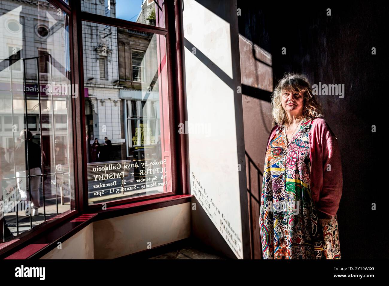 Anya Gallaccio Jupiter Kunstausstellung Paisley Schokoladenwände Stockfoto