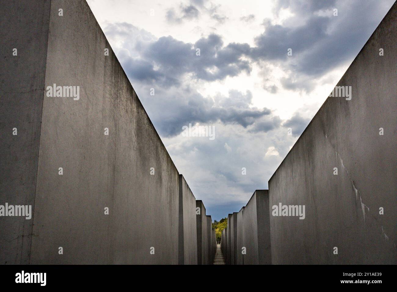 Gedenkstätte für die ermordeten Juden Europas, Holocaust-Gedenkstätte in Berlin Stockfoto