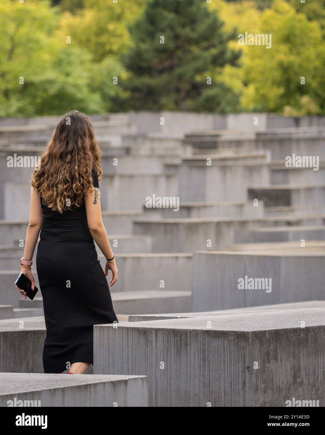 Gedenkstätte für die ermordeten Juden Europas, Holocaust-Gedenkstätte in Berlin Stockfoto