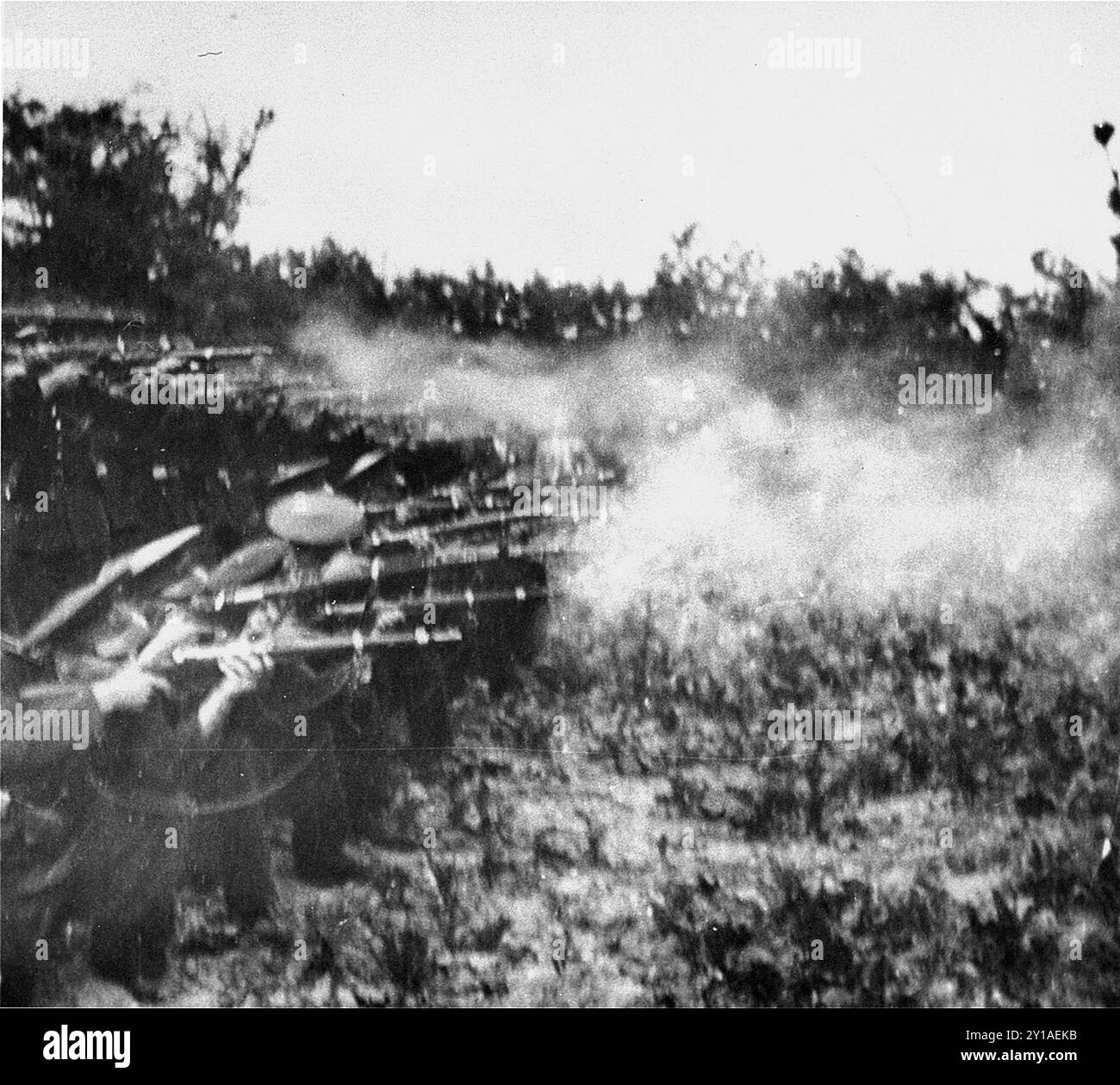 Die Hinrichtung von Marshall Ion Antonescu, ehemaliger Diktator Rumäniens (1940–1944) im Gefängnis Fort Jilava in einem Vorort von Bukarest. Er wurde am !St Juni 1946 hingerichtet, zusammen mit drei anderen: Mihai Antonescu (ehemaliger Vizepräsident und Außenminister), Gheorge Alexianu (ehemaliger Gouverneur von Transnistrien) und General C.Z. Vasiliu (ehemaliger stellvertretender Innenminister und Leiter der Gendarmerie). Drei Wochen nach der Machtübernahme sagte Ion Antonescu, dass die Lösung der "jüdischen Frage" sein dringendes Anliegen sei und dass er sich von der großen jüdischen Präsenz "heimgesucht" sehe Stockfoto