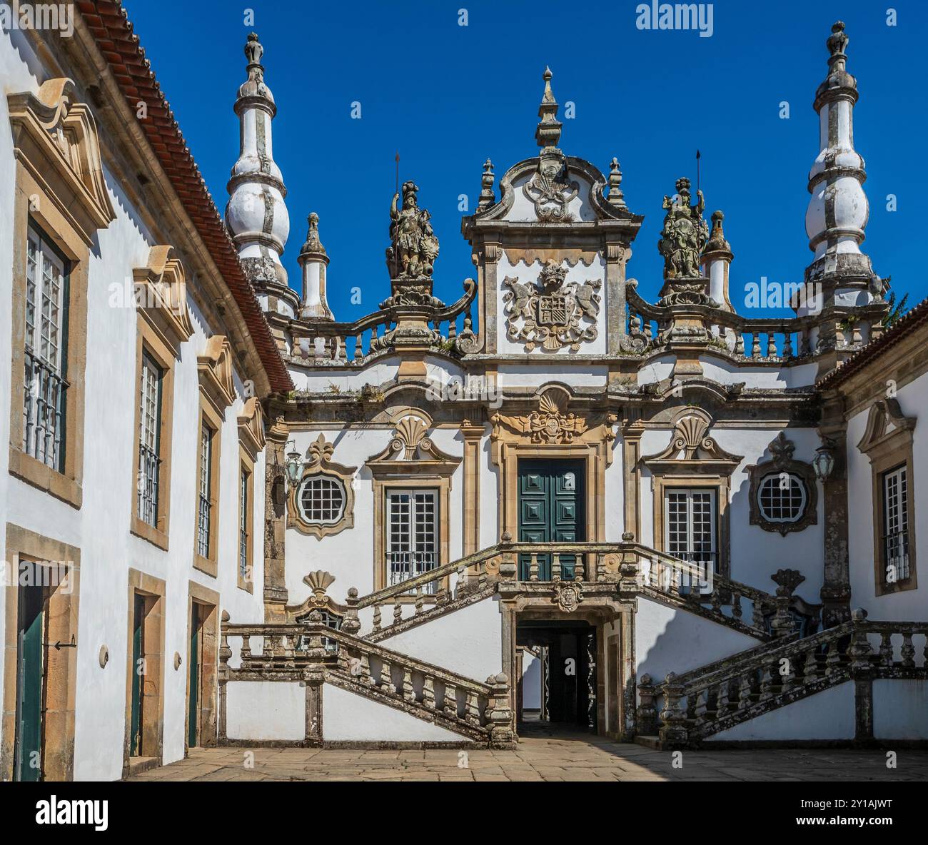 Mateus Palast und Gärten, Vila Real, Portugal. Stockfoto