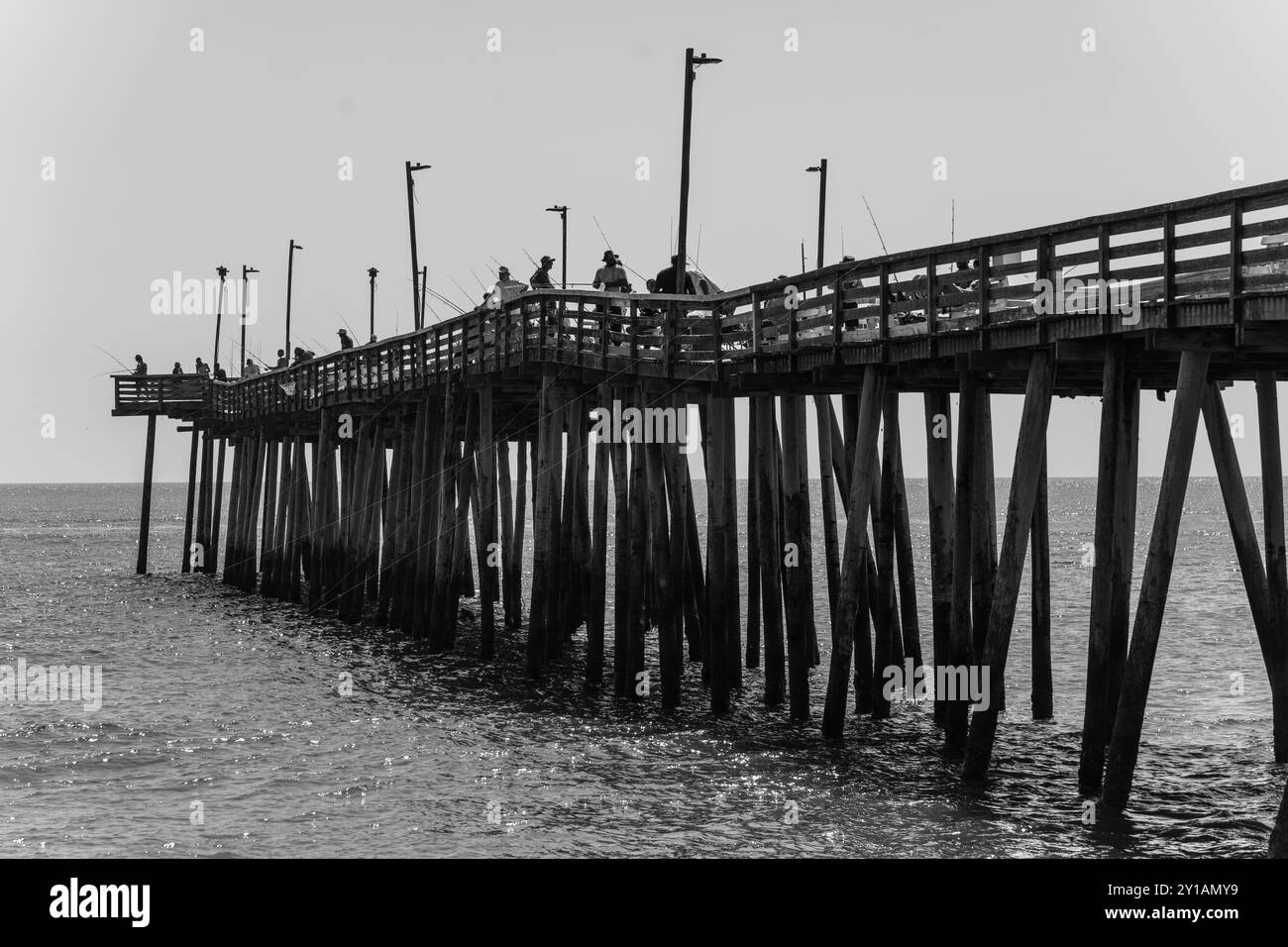 Virginia Beach Fishing Pier Stockfoto