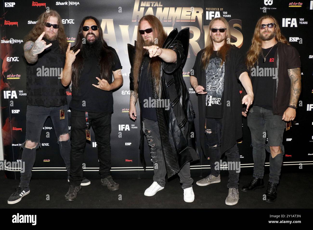 Orden Ogan bei den Metal Hammer Awards 2024 in der Uber Eats Music Hall. Berlin, 31.08.2024 Stockfoto