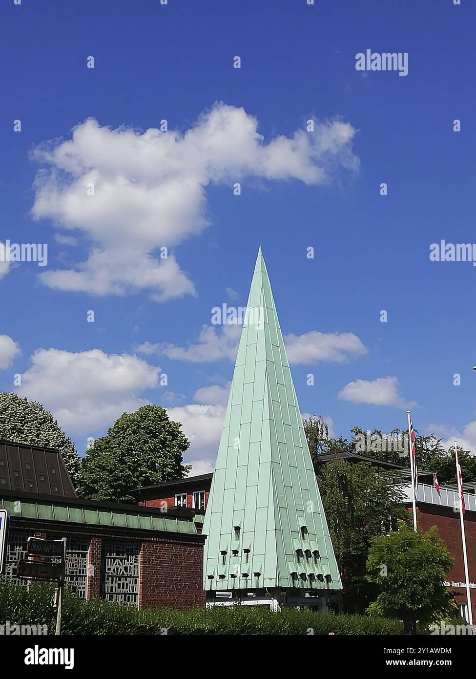 Norwegische Seemannskirche in Hamburg Stockfoto