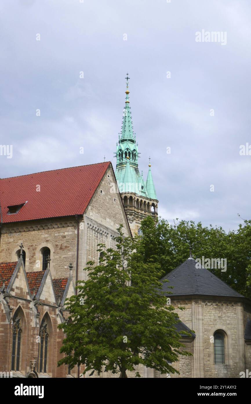 Evangelisch-lutherische Domkirche St. Blasii und Brunswick Rathausturm Stockfoto