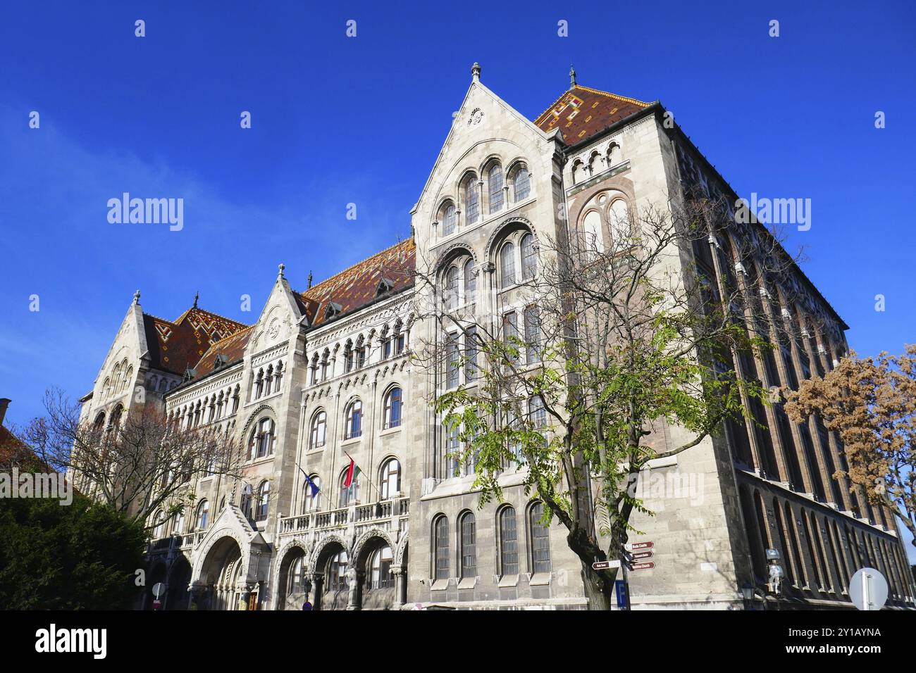 Ungarisches Staatsarchiv in Budapest Stockfoto