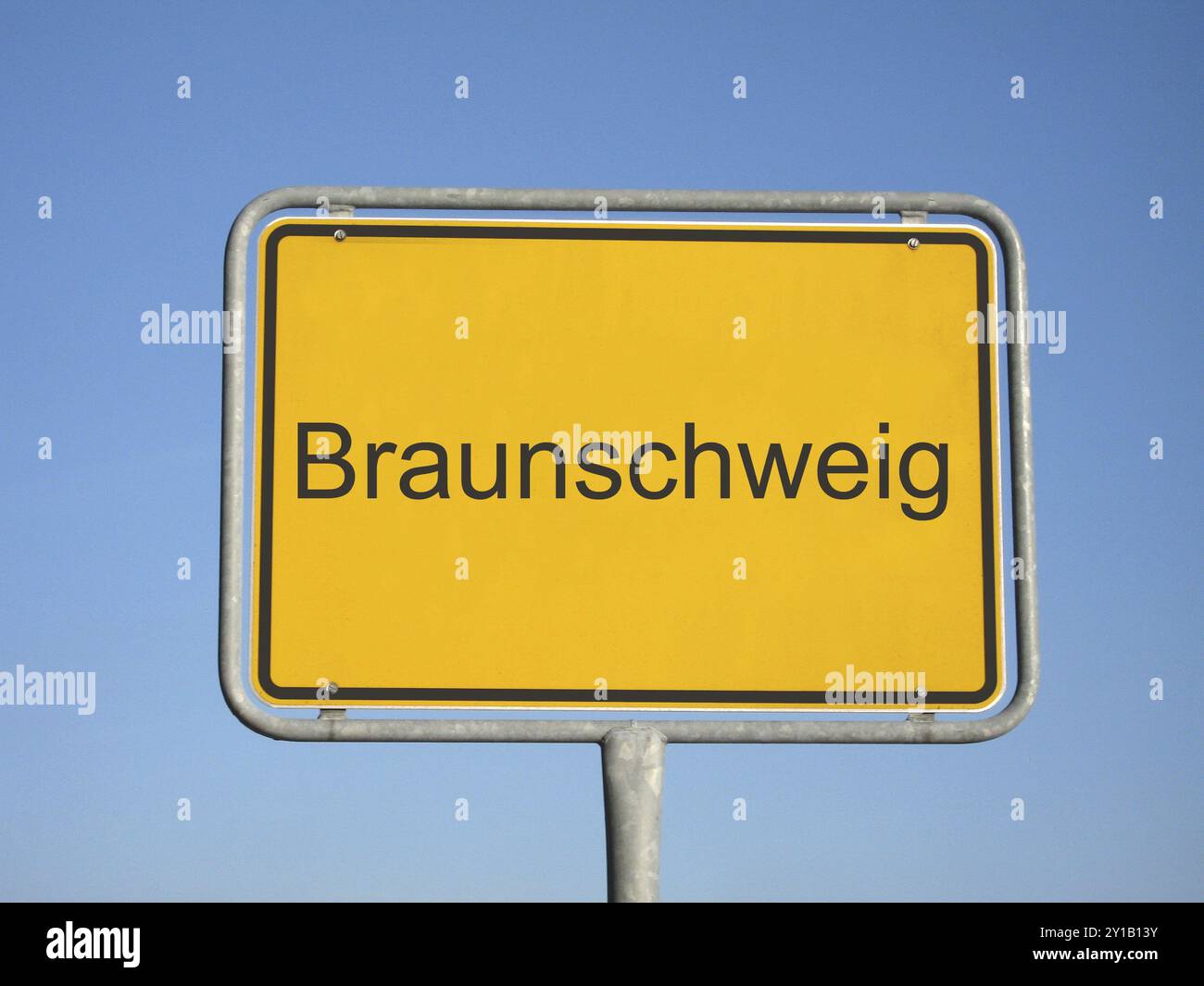Stadtschild Brunswick Stockfoto