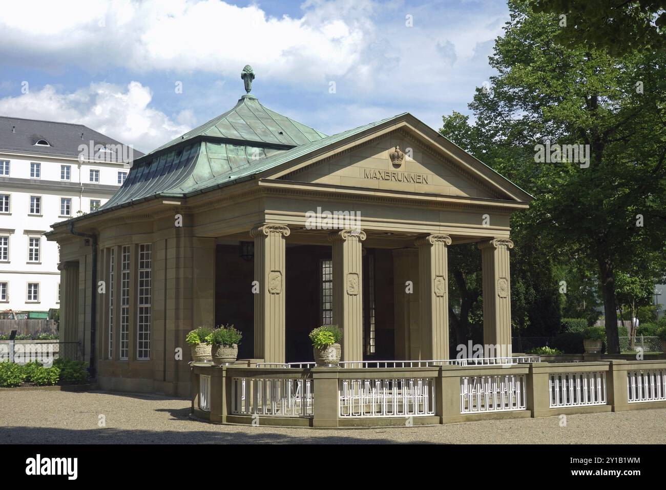 Maxbrunnen Brunnen in Bad Kissingen Stockfoto