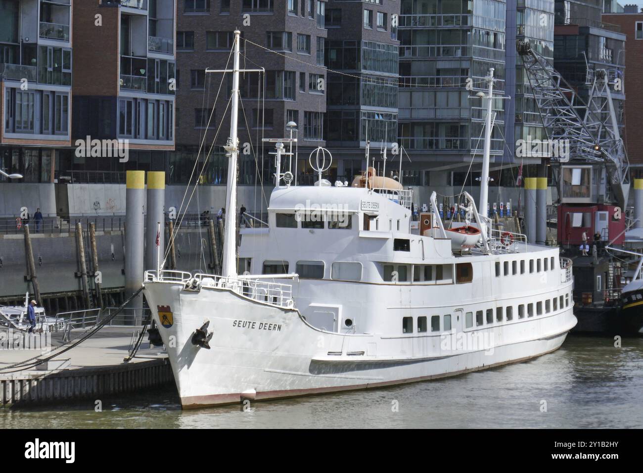 Seute Deern im Sandtorkai in Hamburg Stockfoto