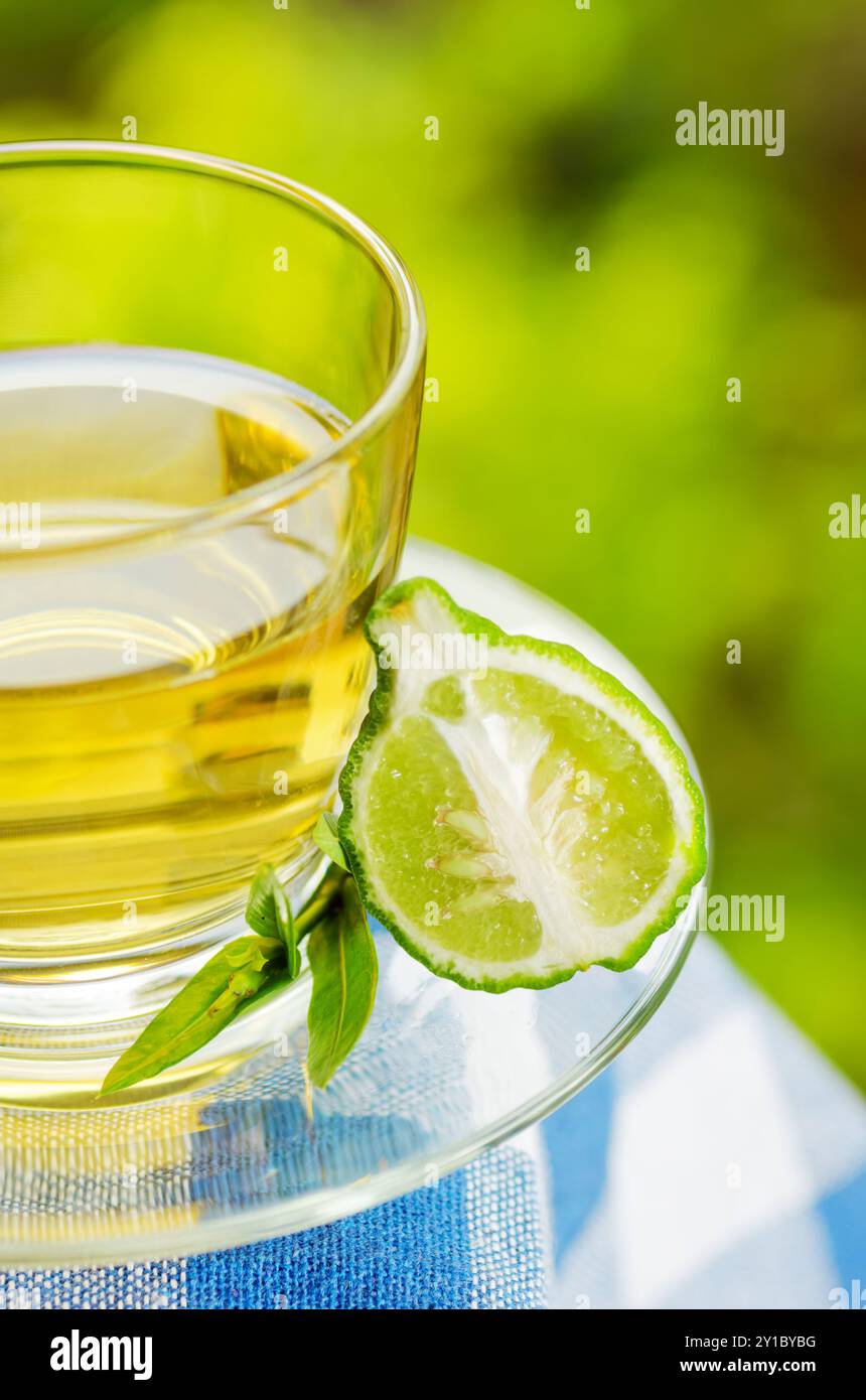 Earl Grey Tee mit Bergamotte. Stockfoto