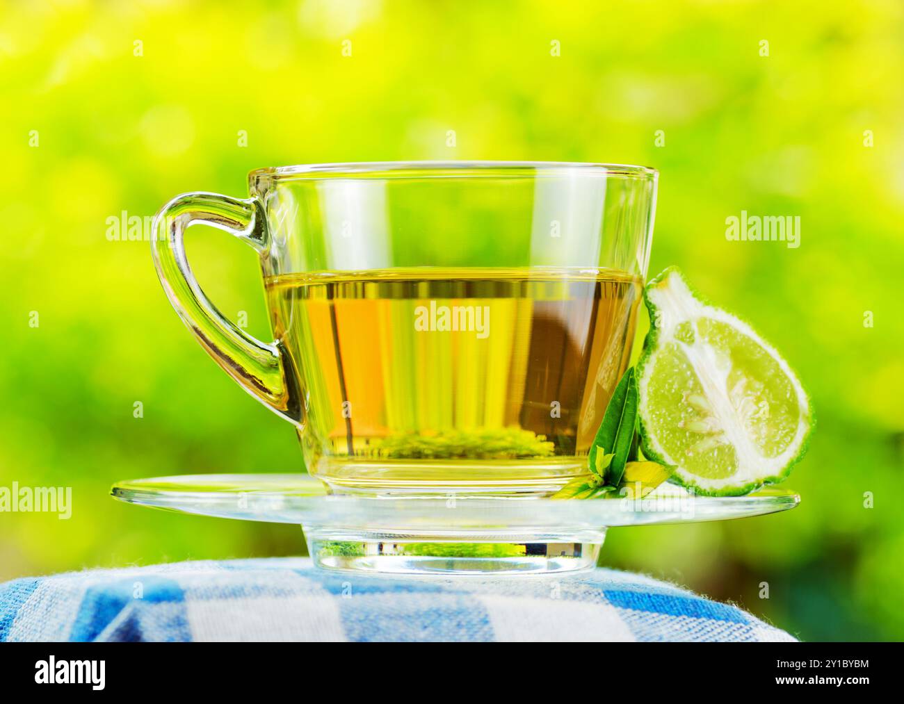 Earl Grey Tee mit Bergamotte. Stockfoto