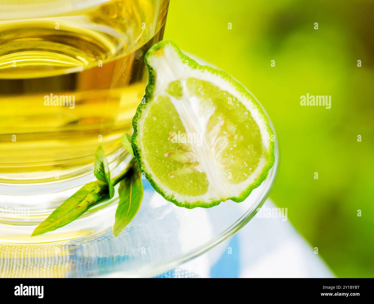 Earl Grey Tee mit Bergamotte. Stockfoto