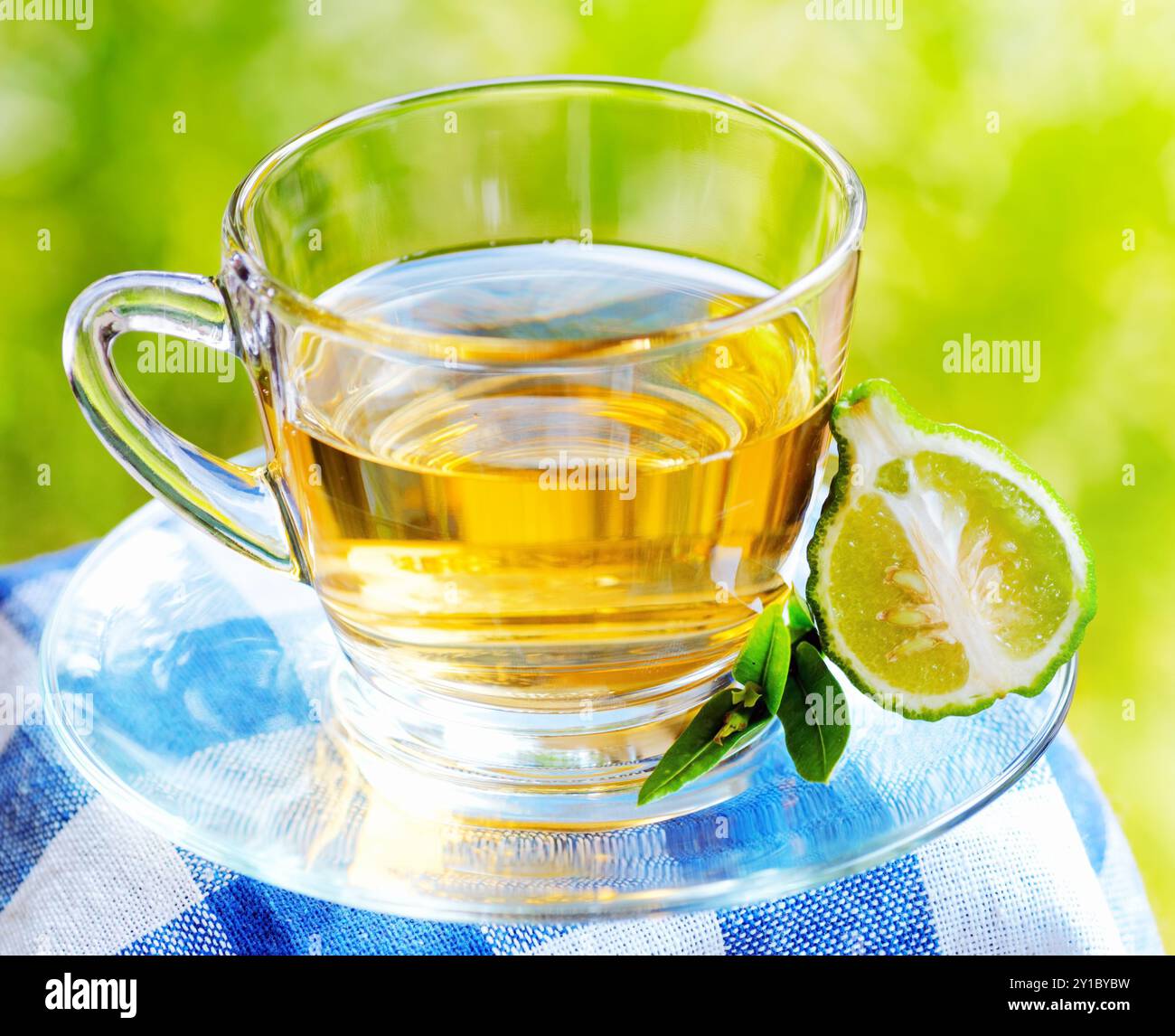 Earl Grey Tee mit Bergamotte. Stockfoto