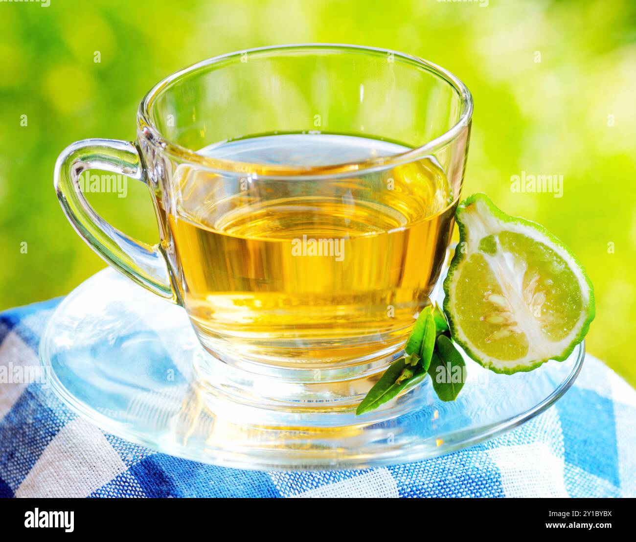 Earl Grey Tee mit Bergamotte. Stockfoto