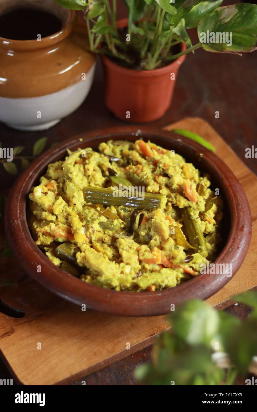 Avial Kerala traditionelles Rezept Avial Fotografie Stockfoto