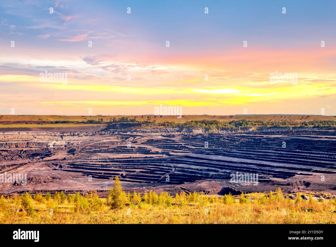 Tagebau Schöningen, Deutschland Stockfoto
