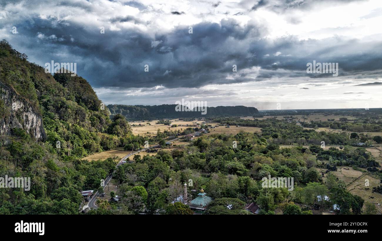 Leang Leang Geopark in Maros, Sulawesi, Indonesien, Asien Stockfoto