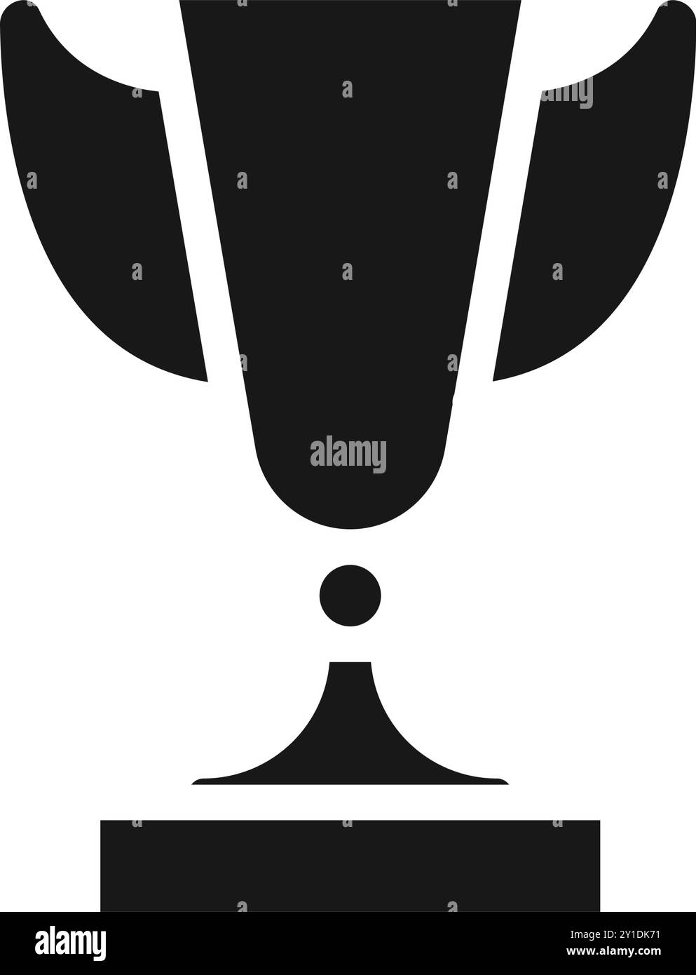 Glyphe oder Solid Trophäe Award, Schulausstattung, Back-to-School-Konzept. Bearbeitbare Datei Stock Vektor