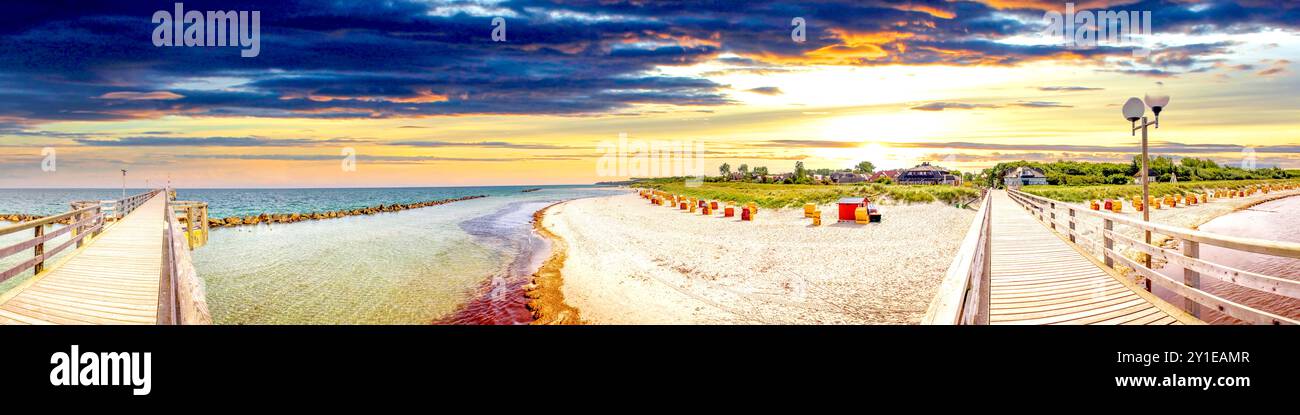 Wustrow Ostsee, Deutschland Stockfoto