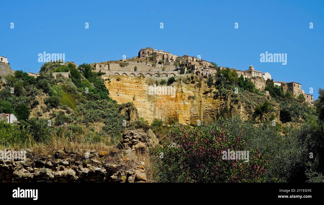 Geisterdorf Rabatana, Tursi, Matera, Basilicata, Italien Stockfoto